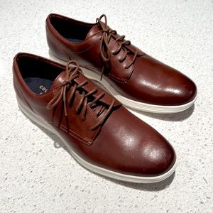 Cole Haan casual bring leather shoes with foam outsoles. Never worn.